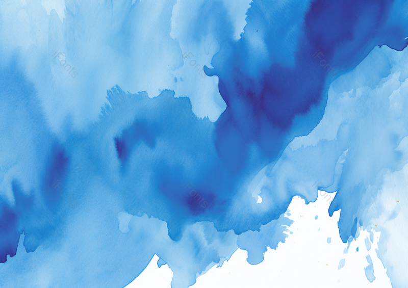 手绘蓝色水彩墨迹背景,插画/手绘图,插画/手绘图库,插画/手绘图下载,插画/手绘